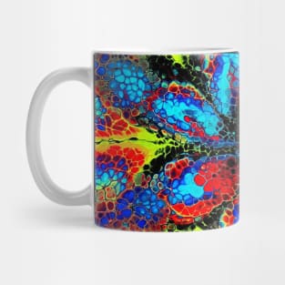 Sharp Color Abstract Flower Mug